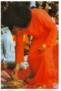 scan of Sai Baba from a book